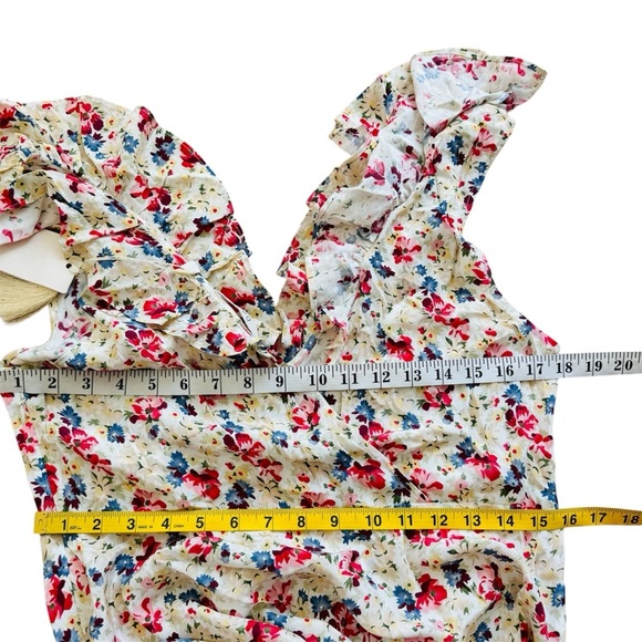 Doen silk blend Floral Sleeveless Dress NEW - Picture 4 of 7